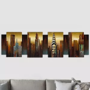 Pittura a rilievo New York, 170x50x7 cm