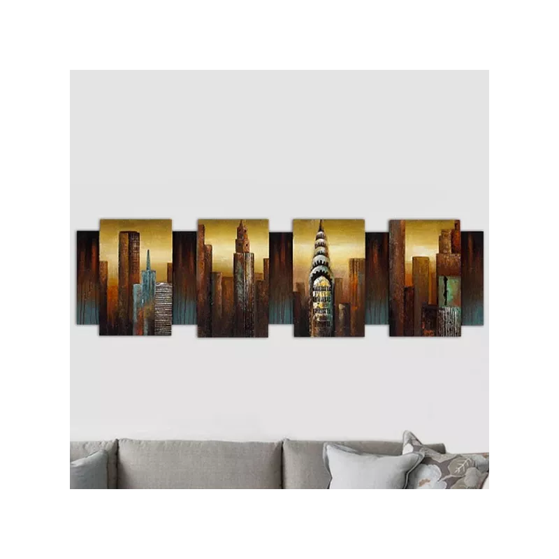 Pittura a rilievo New York, 170x50x7 cm