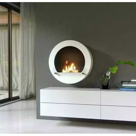Caminetto rotondo a etanolo Hublo Colore Bianco