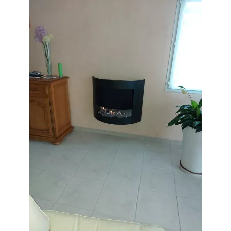 HarmonieCaminetto a etanolo , 84x27x68cm Colore Bianco Bruciatore 2.2L/4kW