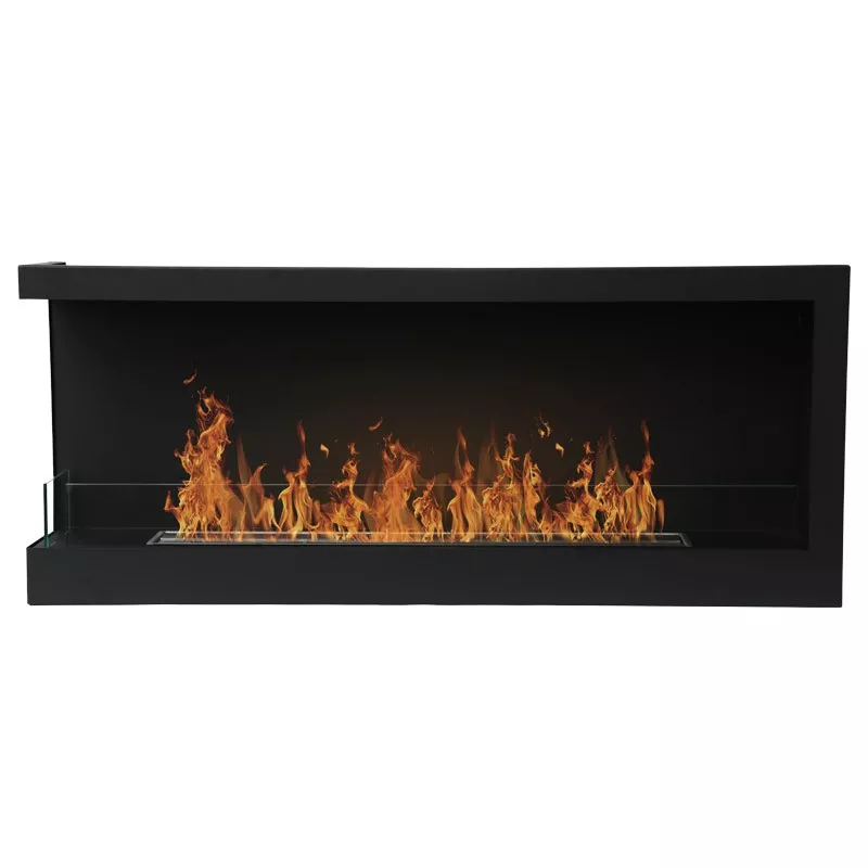 Murcie Caminetto a bioetanolo da incasso XL Colore Nero Apertura Aprire a sinistra