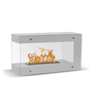 Caminetto freestanding Torino Grande bianco