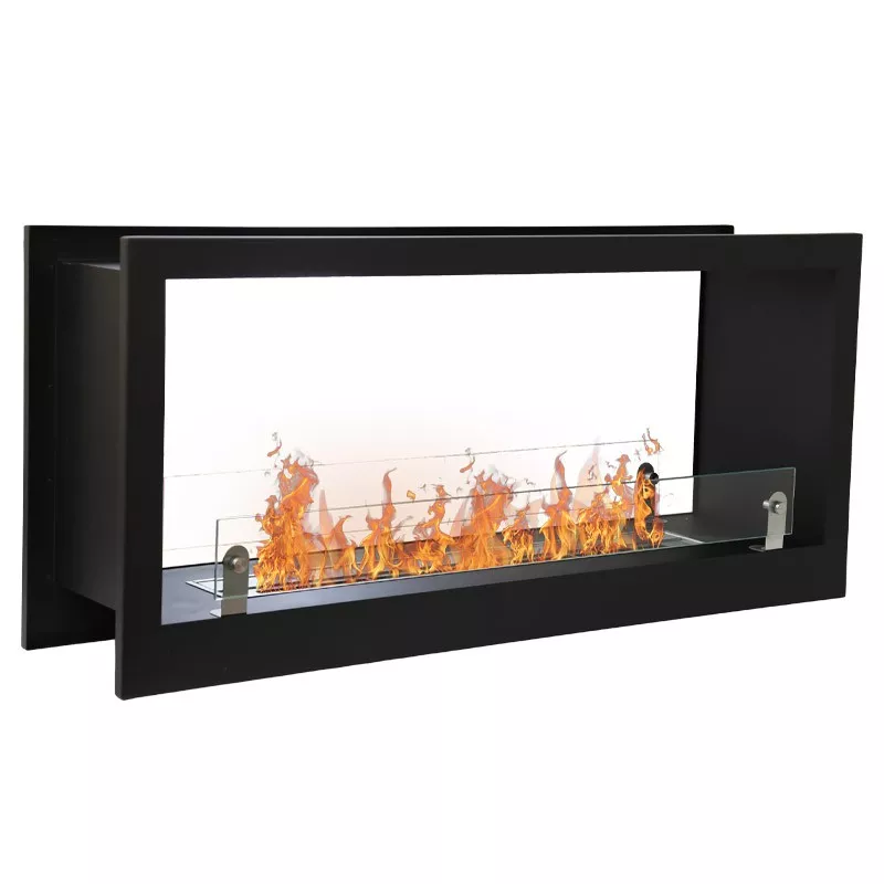 Caminetto da incasso VERRA XL Colore Nero