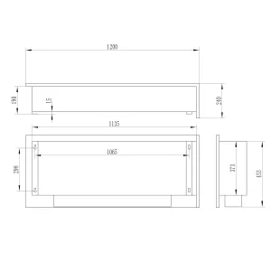 Caminetto da incasso Murcie XL
