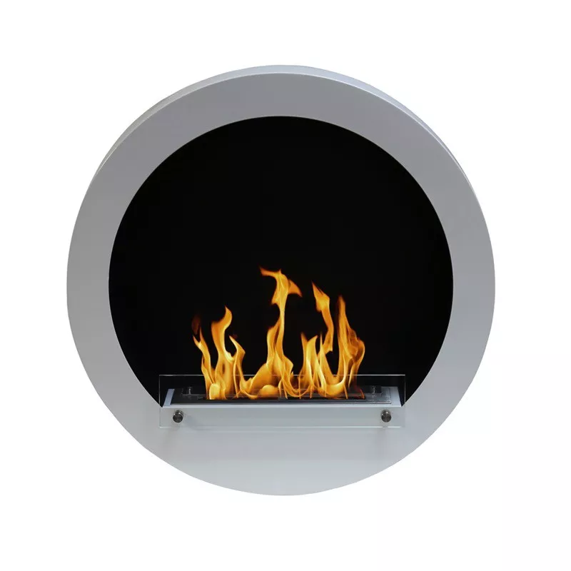 Caminetto rotondo a etanolo Hublo XL Colore Bianco