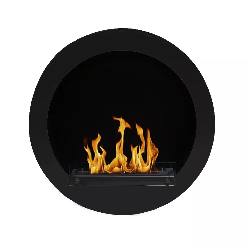 Caminetto rotondo a etanolo Hublo XL Colore Nero