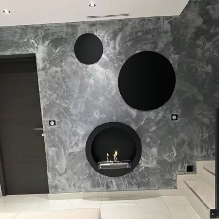 Caminetto rotondo a etanolo Hublo XL Colore Bianco
