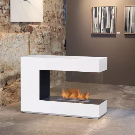 Caminetto a etanolo di design bianco Colore Bianco brillante