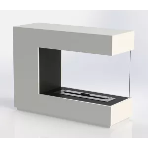 Caminetto a etanolo di design bianco