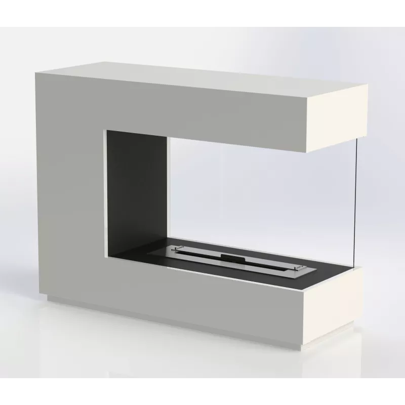 Caminetto a etanolo di design bianco Colore Bianco brillante