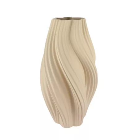Vaso Curba Ultra deisng Colore Beige Dimensione 20 cm