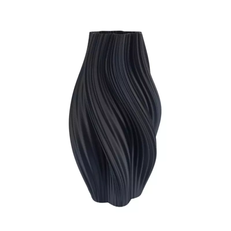 Vaso Curba Ultra deisng Colore Nero Dimensione 20 cm