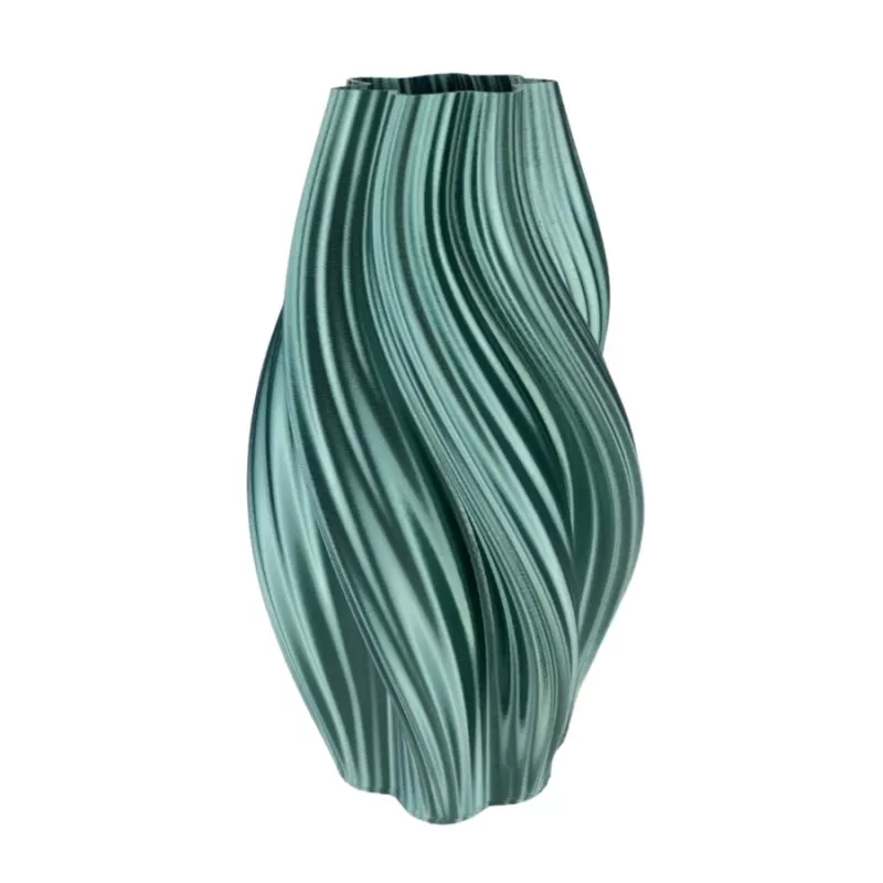 Vaso Curba Ultra deisng Colore Verde Dimensione 20 cm