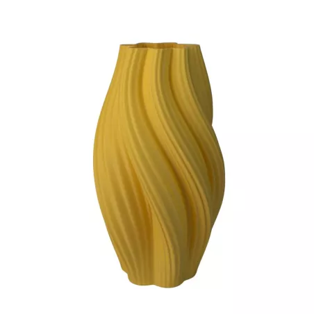 Vaso Curba Ultra deisng Colore Giallo Dimensione 20 cm
