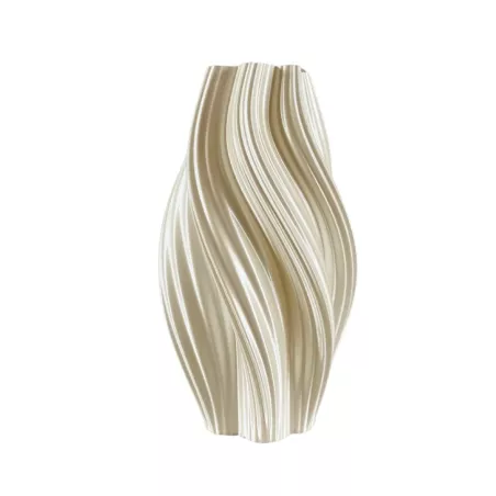 Vaso Curba Ultra deisng Colore Bianco perla Dimensione 20 cm