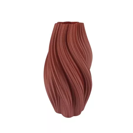 Vaso Curba Ultra deisng Colore Rosso Dimensione 20 cm