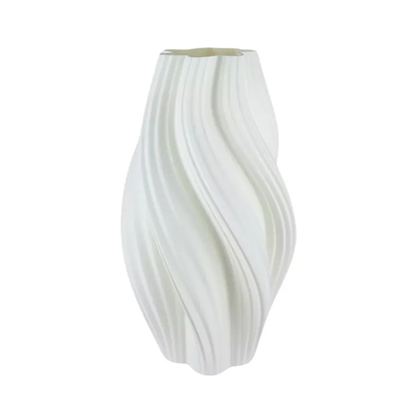 Vaso Curba Ultra deisng Colore Bianco Dimensione 20 cm