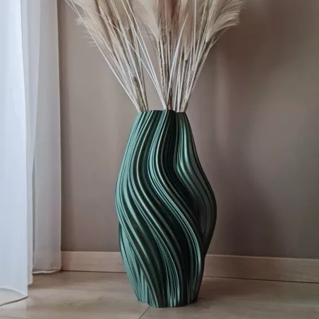 Vaso Curba Ultra deisng Colore Nero Dimensione 20 cm