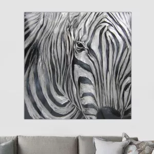 Pittura zebrata, 100 x 100 cm