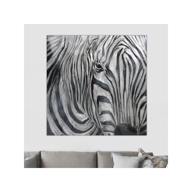 Pittura zebrata, 100 x 100 cm