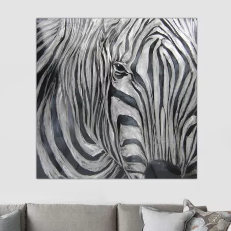 Pittura zebrata, 100 x 100 cm