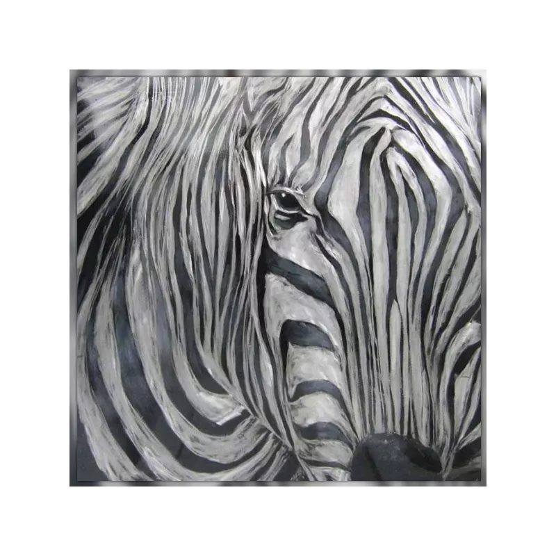 Pittura zebrata, 100 x 100 cm