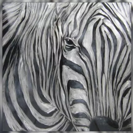 Pittura zebrata, 100 x 100 cm