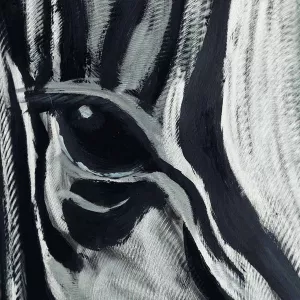Pittura zebrata, 100 x 100 cm