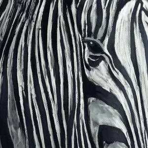 Pittura zebrata, 100 x 100 cm