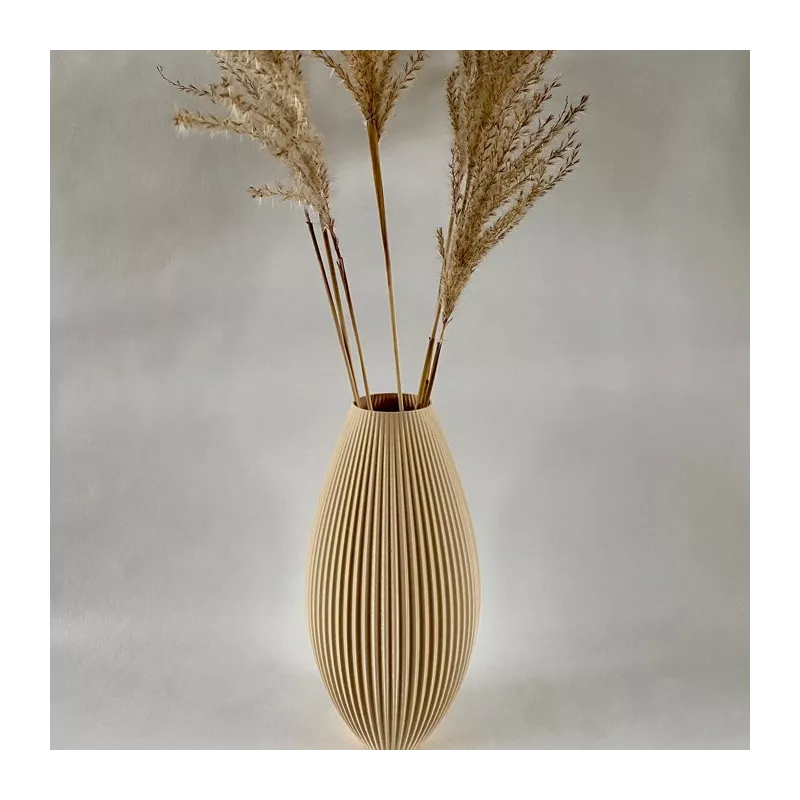 Vaso design Pila Colore Beige Dimensione 15 cm