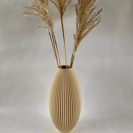 Vaso design Pila Colore Beige Dimensione 15 cm