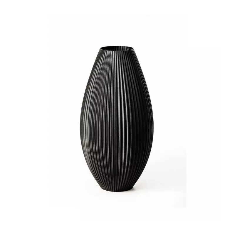 Vaso design Pila Colore Nero Dimensione 15 cm