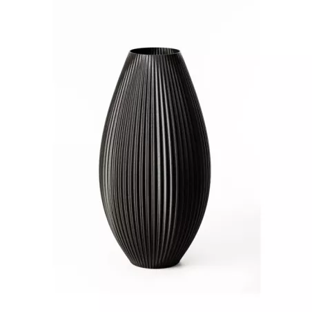 Vaso design Pila Colore Nero Dimensione 15 cm