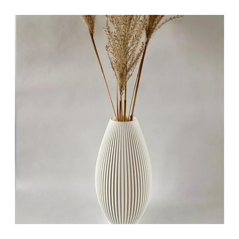 Vaso design Pila Colore Bianco Dimensione 15 cm