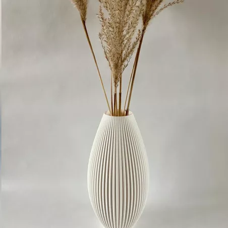 Vaso design Pila Colore Bianco Dimensione 15 cm