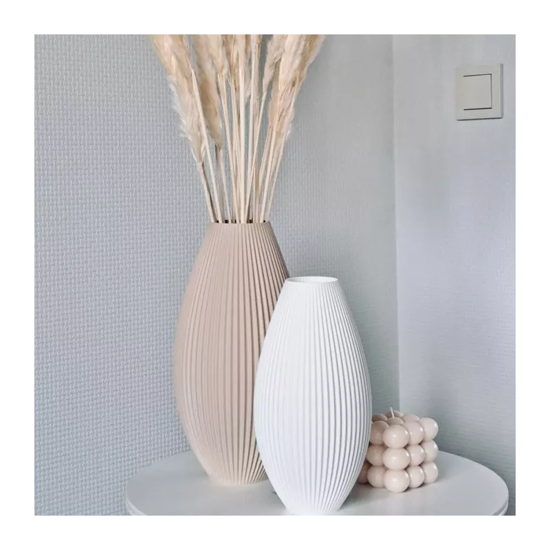 Vaso design Pila Colore Nero Dimensione 15 cm