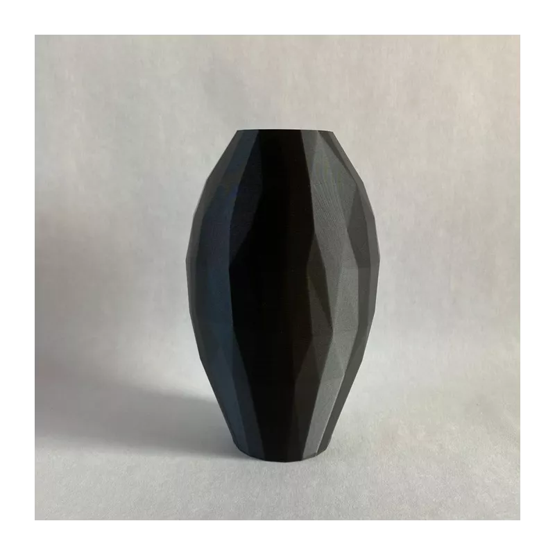 Vaso ovale Curla Colore Nero Dimensione 20 cm