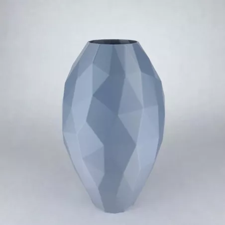 Vaso ovale Curla Colore Argento Dimensione 20 cm