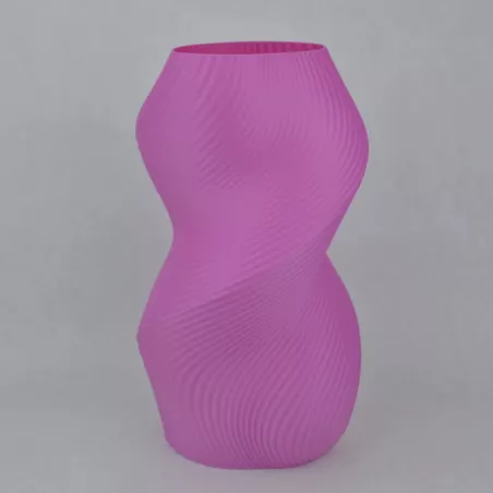 Vaso a forma di spirale Colore Rosa Dimensione 20 cm