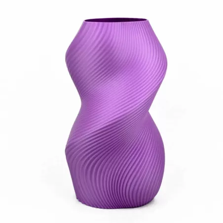 Vaso a forma di spirale Colore Viola Dimensione 20 cm