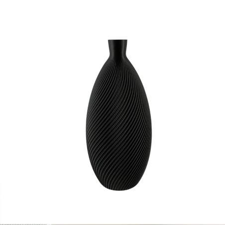 Vaso di design a forma di mandorla Colore Nero Dimensione 20 cm