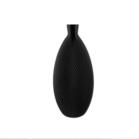 Vaso di design a forma di mandorla Colore Nero Dimensione 20 cm