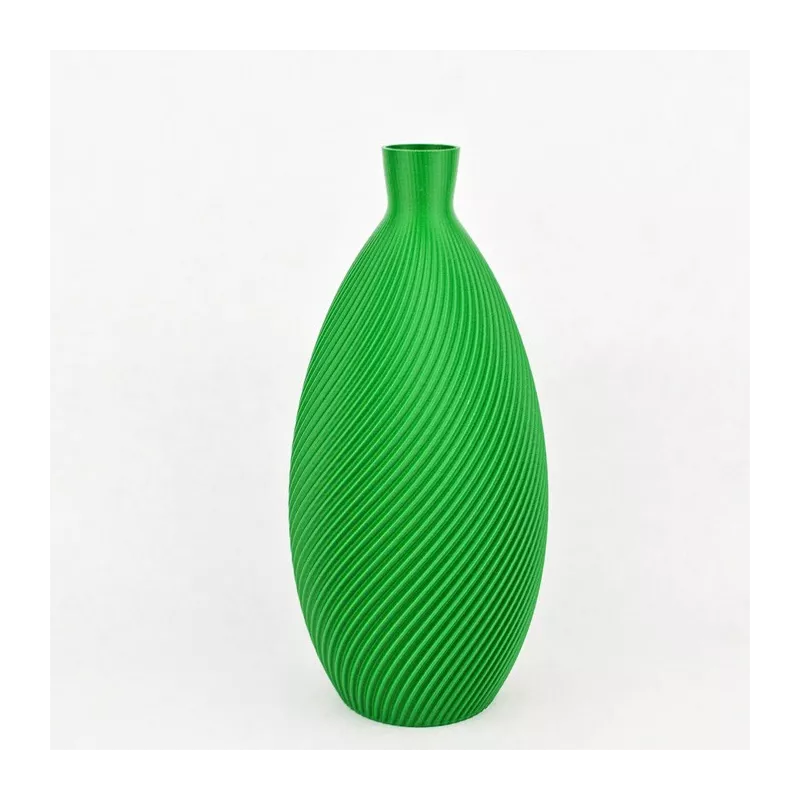 Vaso di design a forma di mandorla Colore Verde Dimensione 20 cm