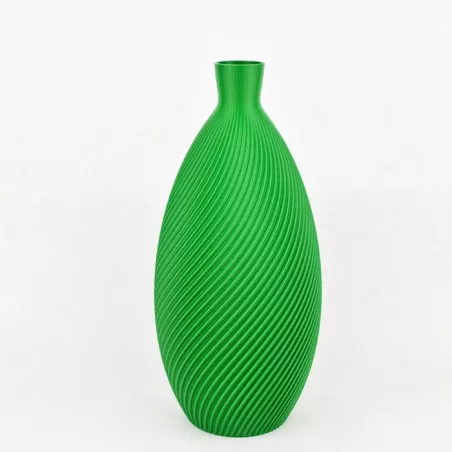 Vaso di design a forma di mandorla Colore Verde Dimensione 20 cm