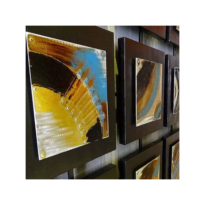 Pittura contemporanea, 12 cornici collegate, 135x100 cm