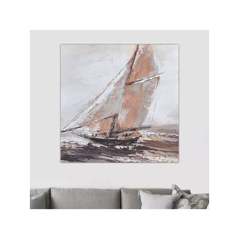 Quadro di barca, tela marina, 80 x 80 cm