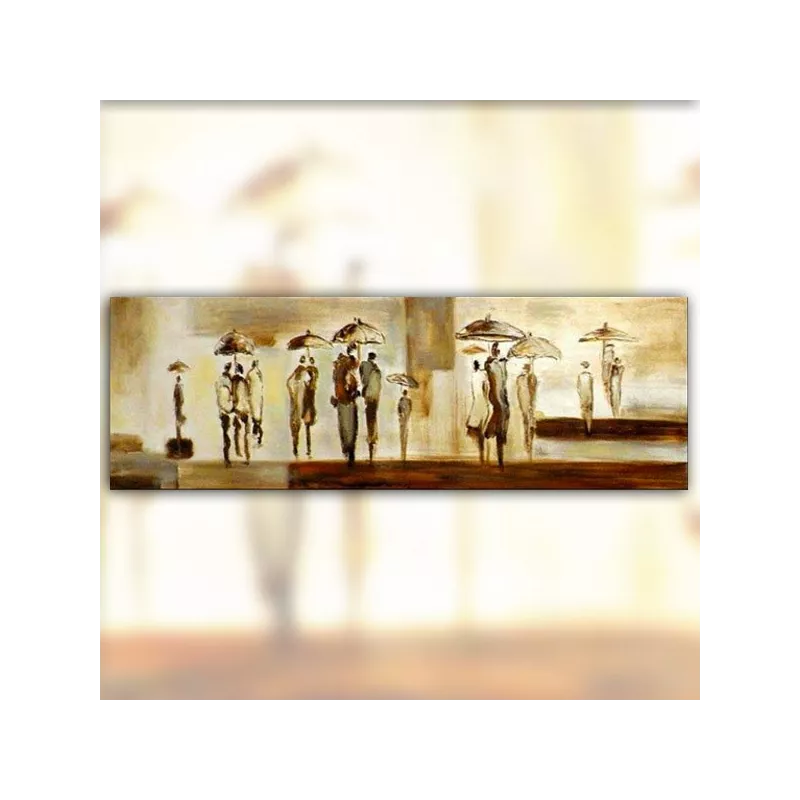 Pittura contemporanea con pioggia 152 x 51 cm