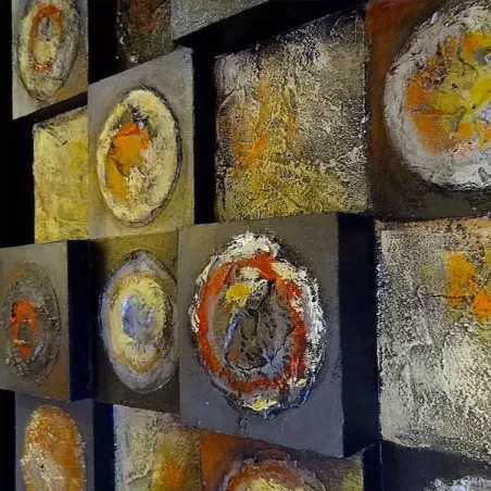 Quadro astratto 3D, 90 x 90 cm