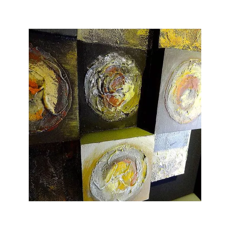 Quadro astratto 3D, 90 x 90 cm