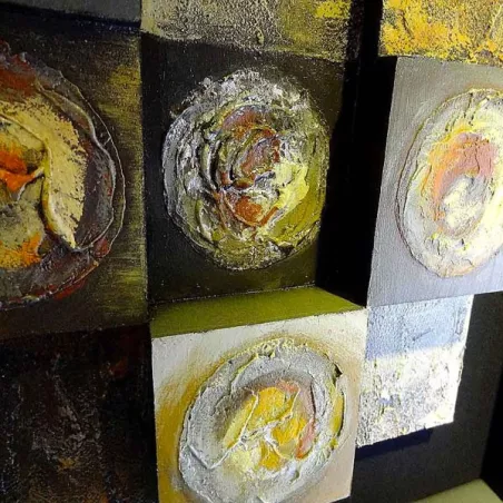 Quadro astratto 3D, 90 x 90 cm